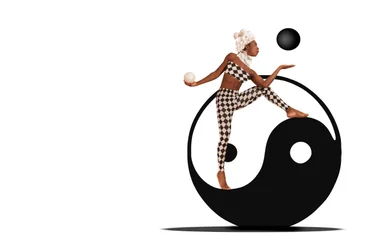 Harlequin Yin Yang Balance