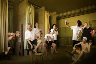 Quirky Changing Room Scene