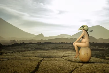 Surreal Desert Birth