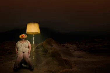 Surreal Woman With Rabbit