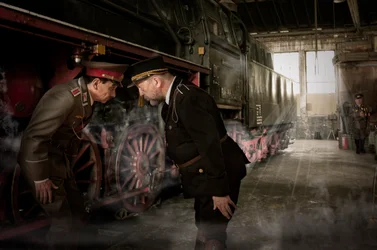 Vintage Steam Train Inspection