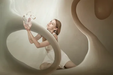 Woman Holding Light
