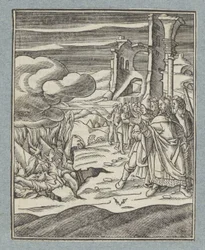 Korah, Dathan, and Abiram and Their Families Swallowed by the Earth