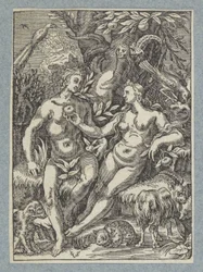 The Fall of Man with Female Serpent