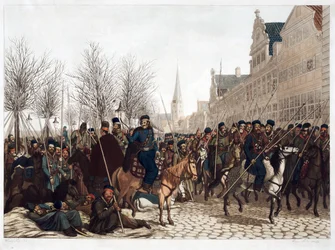 Cossacks in Hamburg, 18 March 1813 - Suhr, Christoph