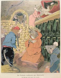 Illustration for The Rat Who Has Withdrawn from Society from Fables by Jean de La Fontaine (1621-95) 1902