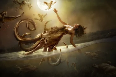 Ethereal Moon Flight