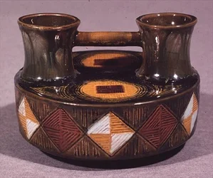 Earthenware vessel, Linthorpe, by Christopher Dresser