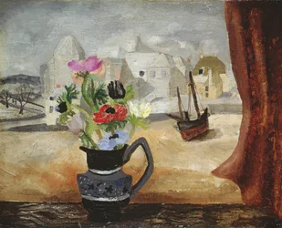 Anemones in a Cornish Window
