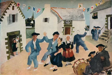 Dancing Sailors, Brittany by Christopher Woods