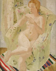 Seated Nude Girl in an Interior