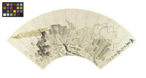 Lotus Blossom and Leaves