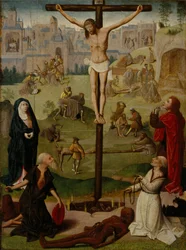 The Crucifixion with St Jerome and St Dominic and Scenes from the Passion