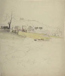 View of a Colliery at the Edge of a Town