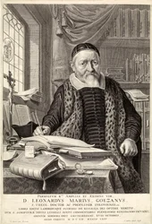 D. Leonardus Marius Goezanus, pub. 1654 engraving