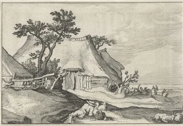 Farm and Shepherd with Sheep and Goat (Landscapes with Farms)