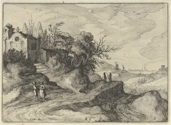 Chapel on a Winding Country Road Holland Landscapes (series title) Amaeniores Aliquot Regiunculae (series title on object)