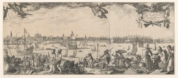 Profile of Amsterdam, Seen from the IJ (Right Part)