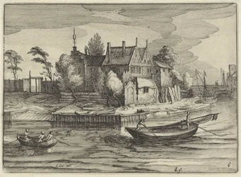 Sloops Near an Estate (Dutch Landscapes, Amaeniores Aliquot Regiunculae)