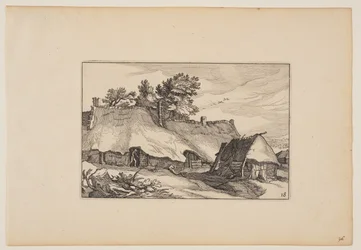 A Farm, Man in the Doorway, from Landscapes