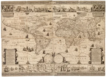 Composite Sheet with Engraving, Scale: circa 1:35,000,000
