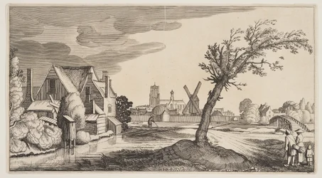 House on a Pond Outside a Town, from Landscapes