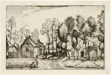 Landscape with Hewed Trees, plate seventeen after Pictures of Farms, Country Houses and Rustic Villages