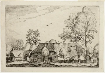 Large Farm, plate ten after Pictures of Farms, Country Houses and Rustic Villages