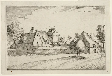 Walled Farm, plate eleven after Pictures of Farms, Country Houses and Rustic Villages