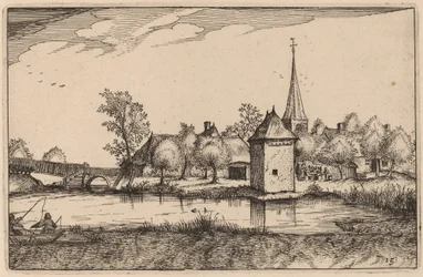 Pond and a Village