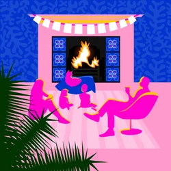 Christmas by the Fireplace