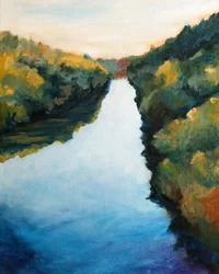 Serene Autumn River
