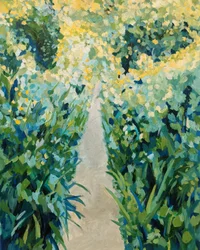 Vibrant Garden Path