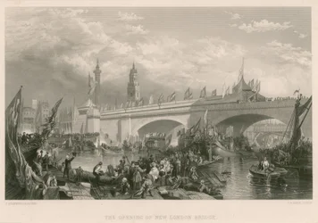 The opening of New London Bridge