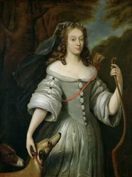 Portrait of Francoise Louise de la Baume le Blanc, Duchesse de Vaujour, also known as Mademoiselle de la Valliere