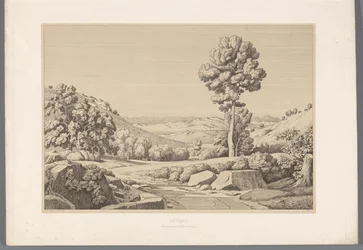 Landscape with Road (Vues des Sites les Plus Célèbres de la Grèce Antique)