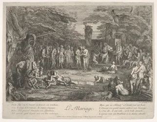The Marriage: In a Forest, an Old Satyr Marries the Betrothed in Center