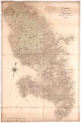 Map of the Island of Martinique Reduced from a Large One Made in the Year 1763, nd [1797]
