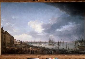 The Port of Bordeaux, 18th century, Paris, Musée de la Marine