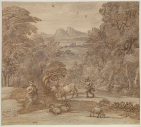 Landscape with Mercury and Apollo as a Shepherd
