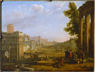 View of the Campo Vacino, Rome 1636