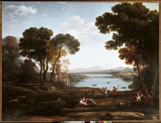 Landscape with Dancing Figures