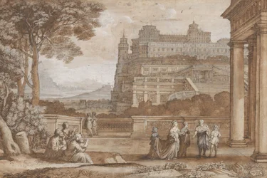 Queen Esther Approaching the Palace of Ahasuerus