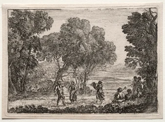 Landscape with a Country Dance Small Plate, c. 1637
