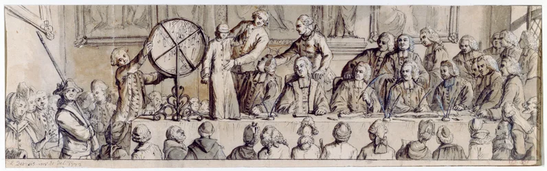 Drawing the Lottery at the Hotel de Ville, 1772