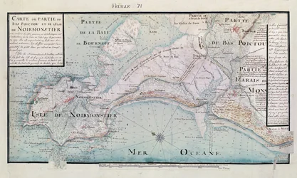 Map of part of Bas-Poitou and the Ile de Noirmoutier, 1703