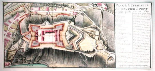 Citadel of Saint-Jean de Port in 1689, from Traite de Fortifications