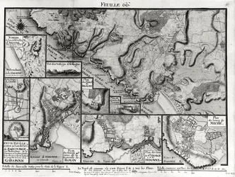 Map of Saintonge, from Recueil des Plans de Saintonge