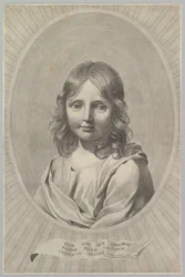 Bust of Jesus as a Child in an Oval