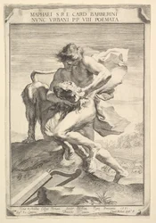 David Strangling the Lion